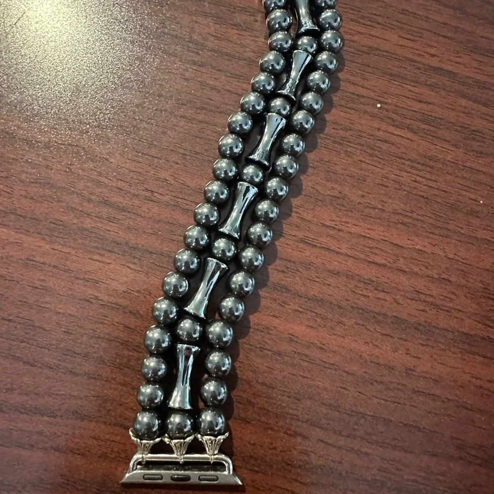 Apple Watch band 40mm stretch magnetic black hematite - Picture 3 of 3